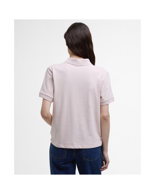 Barbour Pink Short Sleeve Polo Shirt
