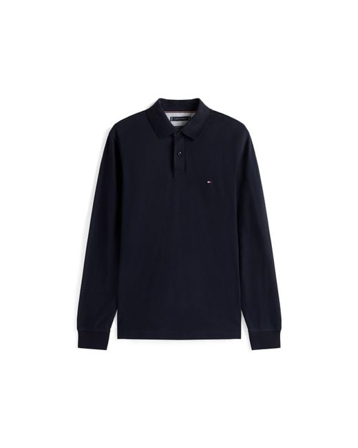 Tommy Hilfiger Blue 1985 Long Sleeve Polo Shirt for men