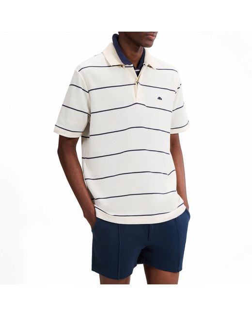 Ellesse White Short Sleeve Polo Shirt for men