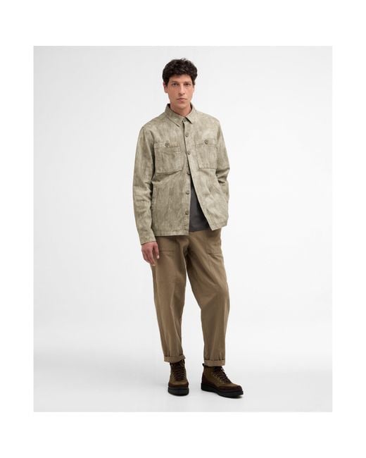 Barbour Green Ross Printed Overshirt for men