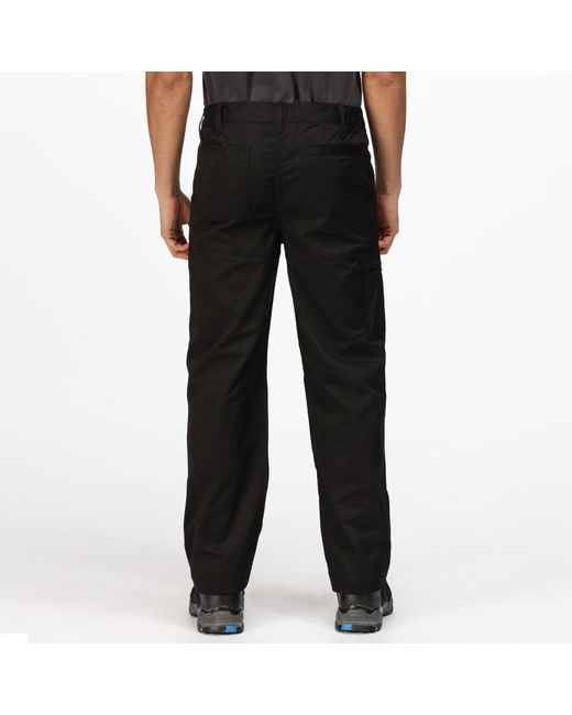 Regatta Black Pro Action Workwear Trousers (Short Leg) for men