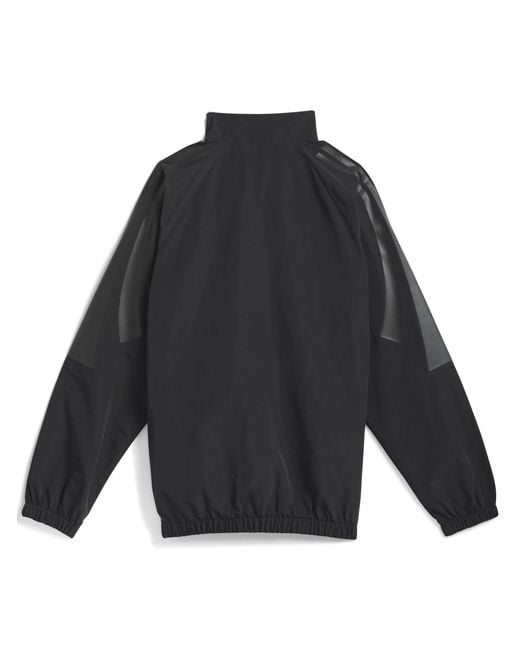 Adidas Black Basketball Half Zip Long Sleeve Windbreaker for men