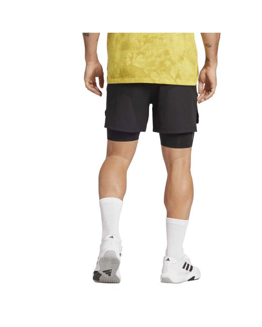 Adidas Gray Primelift 21 Performance Shorts for men