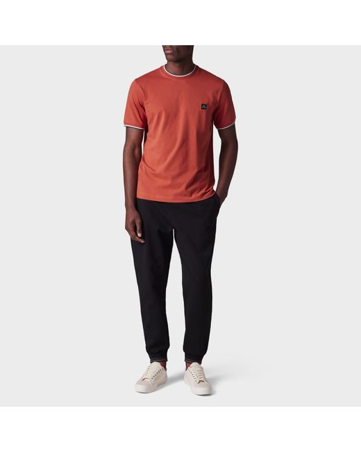 Paul Smith Orange Logo Patch T-Shirt for men