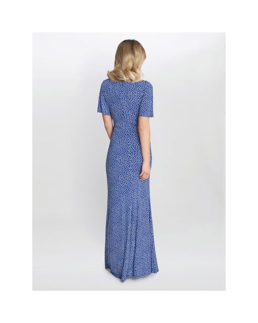 Gina Bacconi Blue Kasia Jersey Maxi Dress