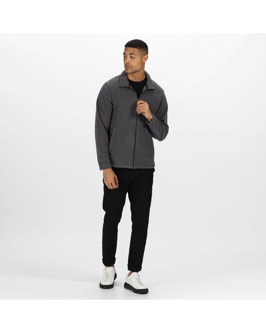 Regatta Gray Micro Full-Zip Fleece for men