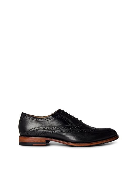 Oliver Sweeney Black Ledwell Traditional Perforated Brogues for men