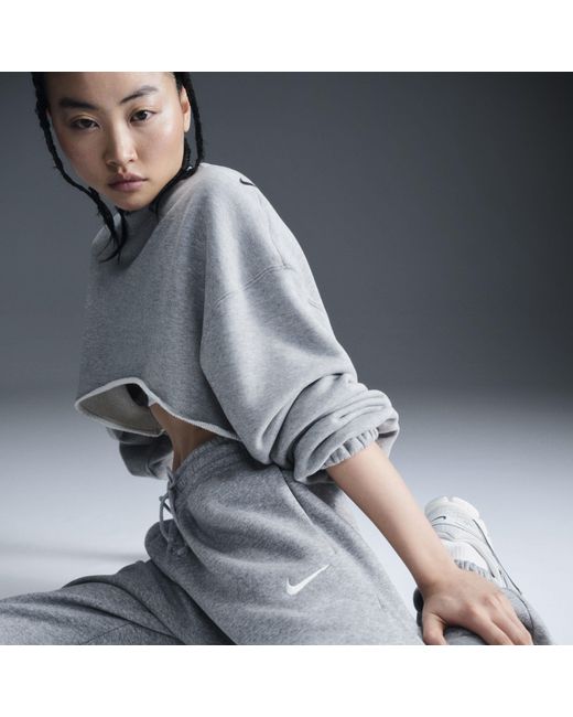 Nike Gray Phoenix Fleece Joggers