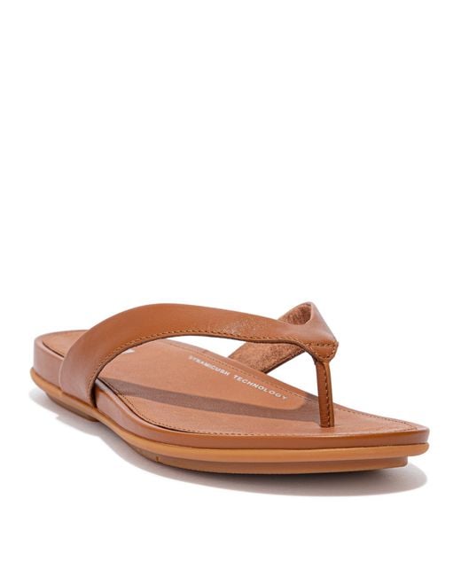 Fitflop Brown Gracie Flip Flops