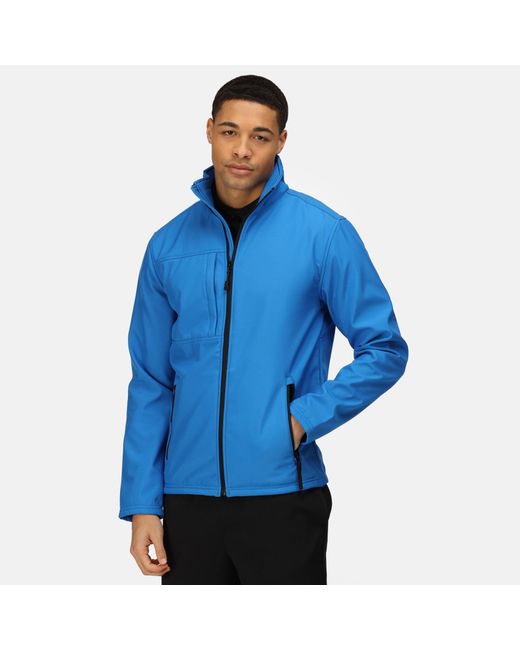 Regatta Blue Octagon Ii Printable 3 Layer Jacket for men