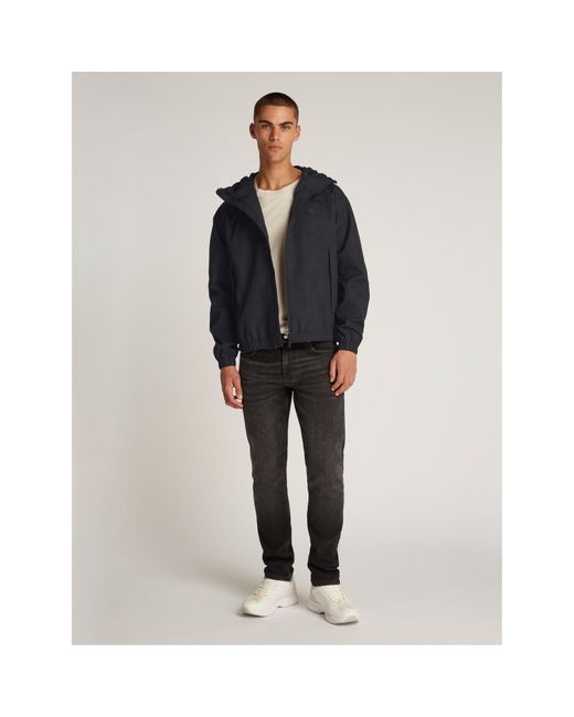 Calvin Klein Black Long Sleeve Windbreaker for men