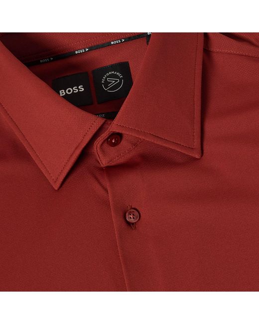 Boss Red P Hank Kent Long Sleeve Oxford Shirt for men