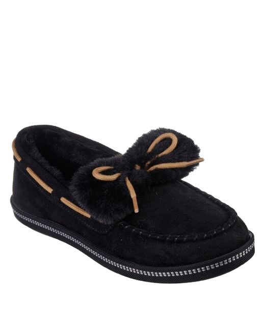 Skechers Black Cozy Campf Full Fit Slipper