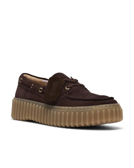 Clarks Brown Moc Toe Formal Shoes