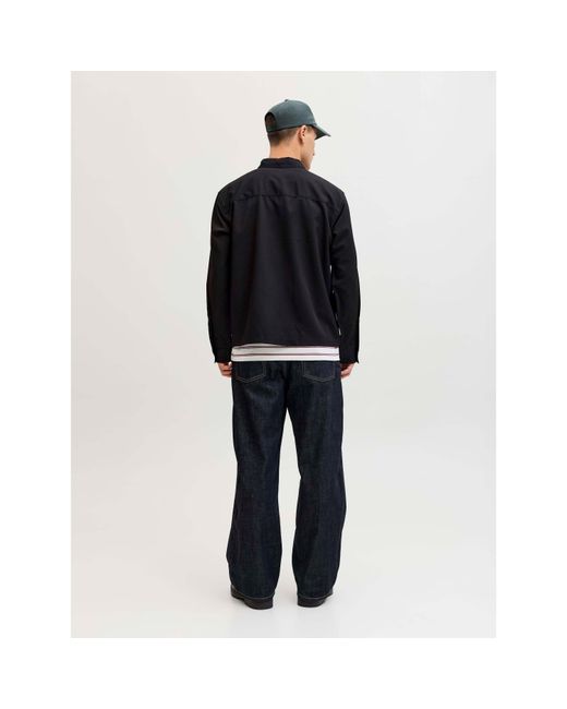Jack & Jones Blue Party Zip Overshirt for men