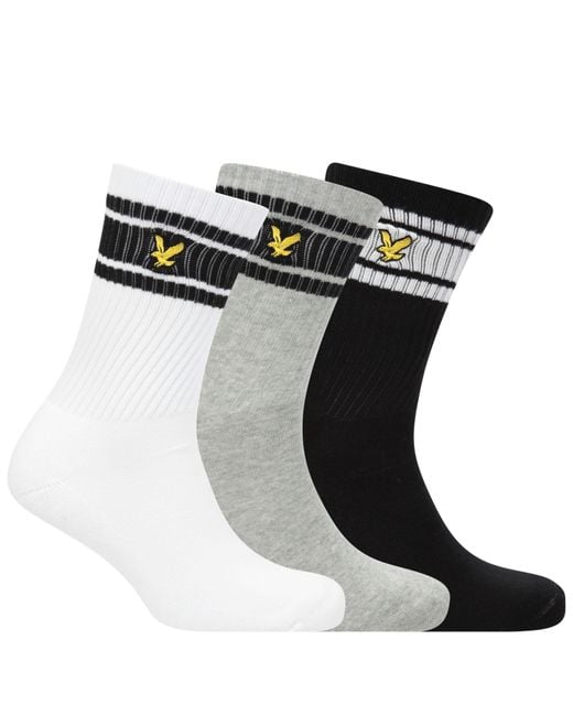 Lyle & Scott Black Lyle Grant 3Pk for men
