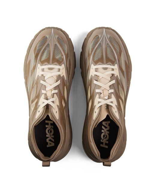 Hoka One One Brown Mafate Speed Off-Road Trail Running Shoes for men
