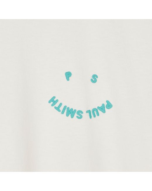 Paul Smith White Happy Regular Fit T-Shirt
