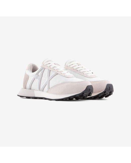 ARMANI EXCHANGE White Trainers