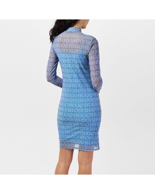 HUGO Blue Mini Noella Dress