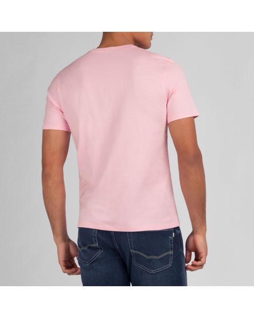 Eden Park Pink Light Pima Cotton T-Shirt for men