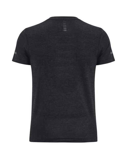 Under Armour Black Seamless Stride Short-Sleeve Performance Running Top