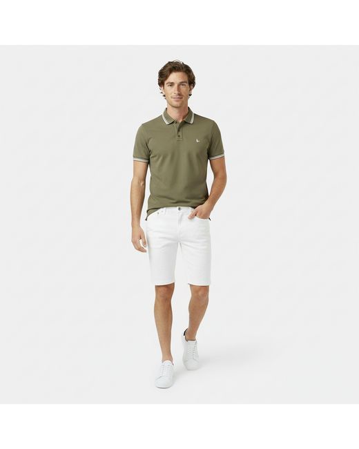 Jack Wills Green Edgeware Tipped Polo for men