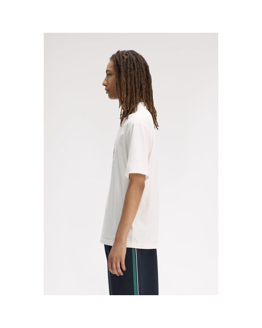 Fred Perry White T-Shirt for men