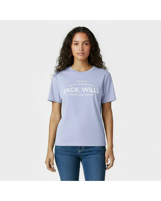 Jack Wills Blue Forstal Boyfriend T-Shirt Ladies