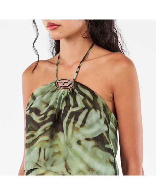 DIESEL Green Wrap Top