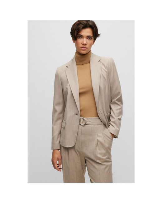 Boss Gray Jocalua15 Suit Jacket