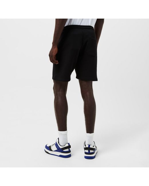 Mallet Black Jersey Fleece Jogger Shorts for men