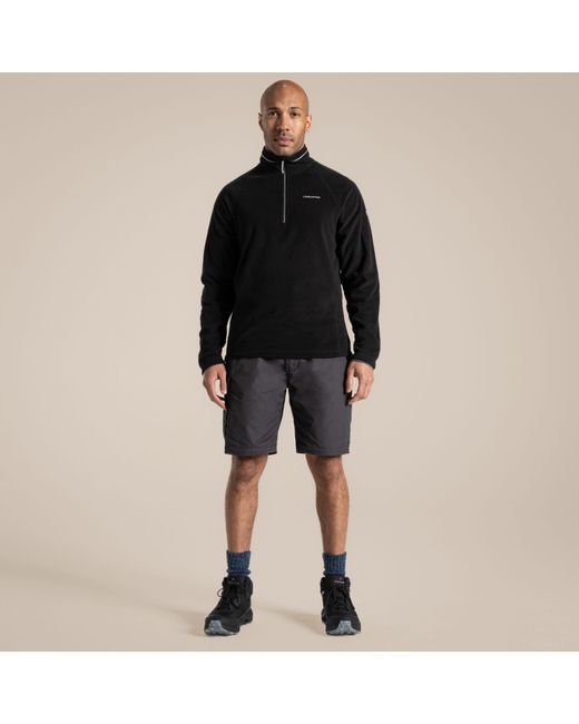 Craghoppers Black Kiwi Convertible Water-Repellent Trousers for men