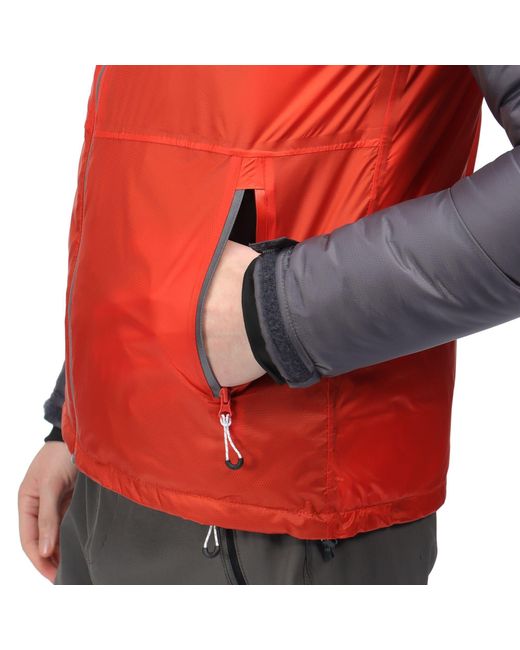 Regatta Red Radnor Waterproof Breathable Recycled Insulation Lightweight Jacket for men
