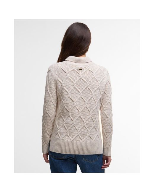 Barbour Natural Burne Roll Neck Jumper