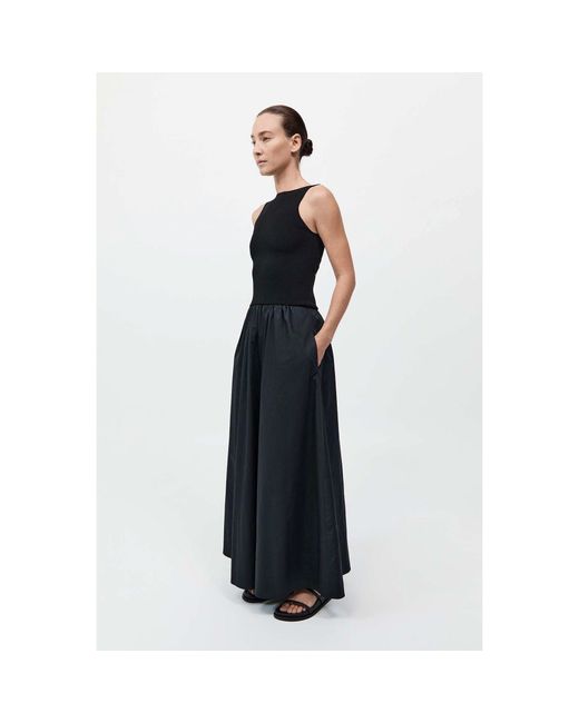 St. Agni Black Cutout A Line Dress