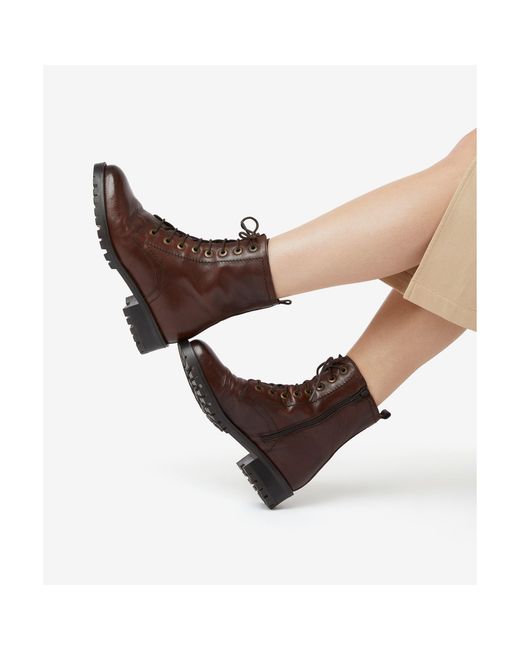 Dune Brown Prestone Ankle Boots