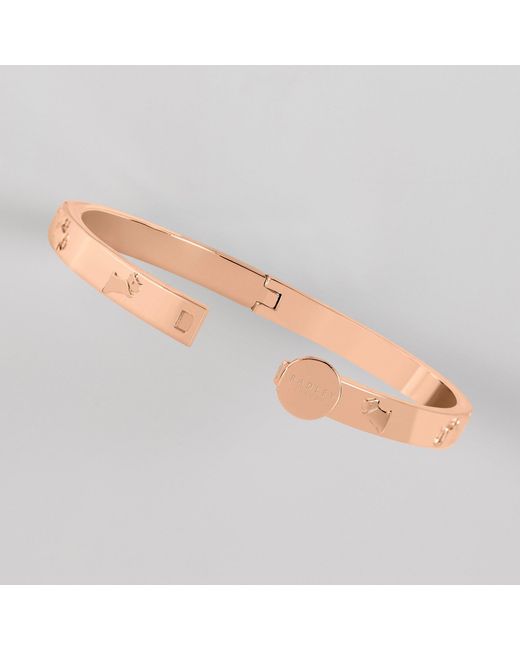 Radley Natural 18Ct Plated Hinge Studded Bangle