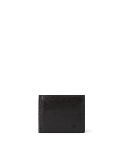 Osprey Black Highland Leather Billfold Wallet for men