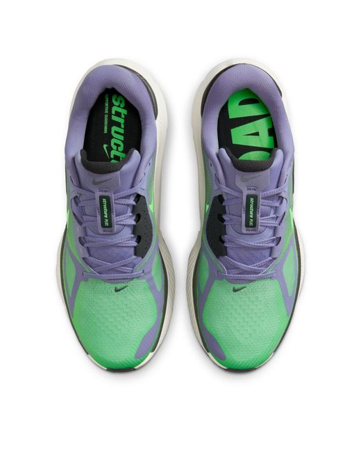 Nike Green Structure Plus Road Running Shoes for men
