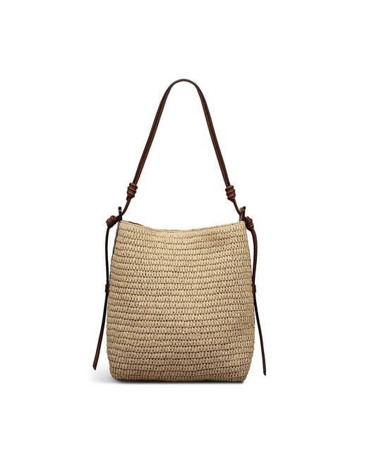 Radley Brown Camden Raffia Straw Bag