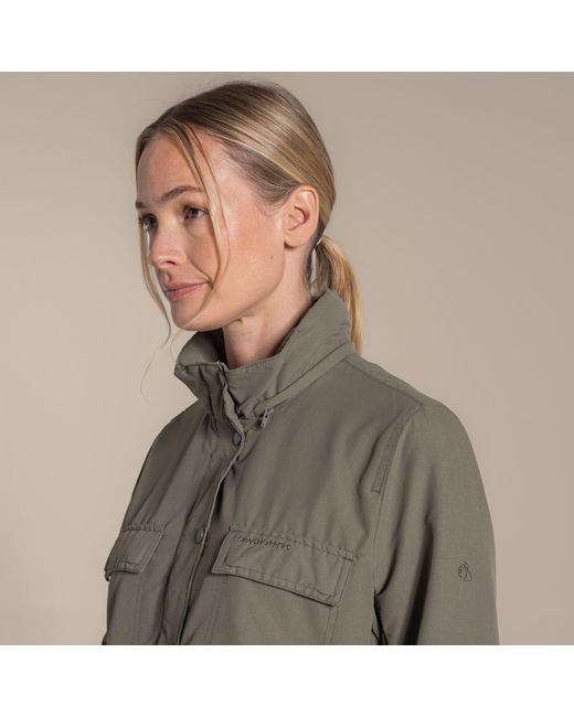 Craghoppers Gray Nosilife Farah Insect-Repellent Travel Jacket