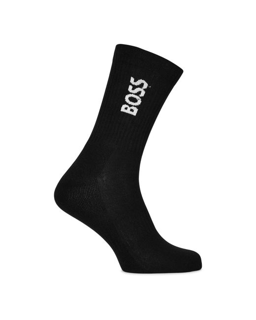Boss Black Bodywear 3 Pack Socks With Logo Detail (Crew) for men