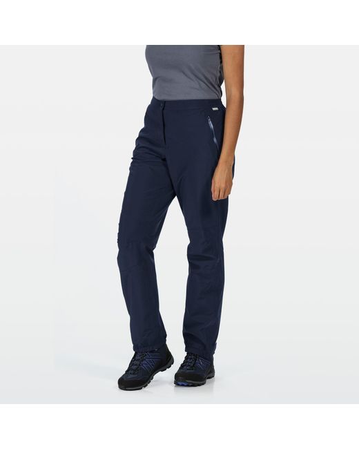 Regatta Blue Highton Waterproof Overtrousers (Long)