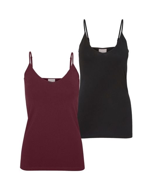 Vero Moda Red 2-Pack Tank Vest