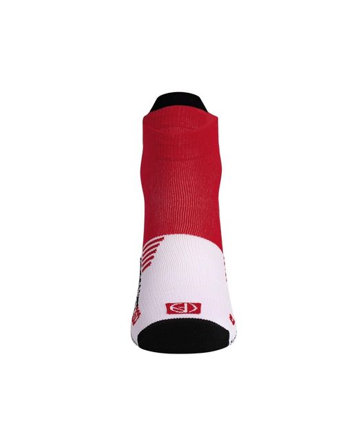 Absolute 360 Red Performance Running Socks: Ankle