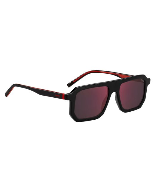 HUGO Brown Round Sunglasses for men