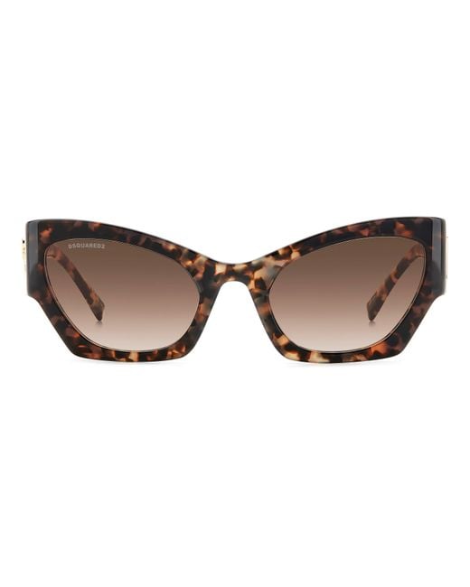 DSquared² Brown Cat Eye Round Sunglasses