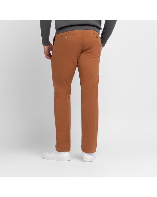 Eden Park Brown Plain Chinos for men