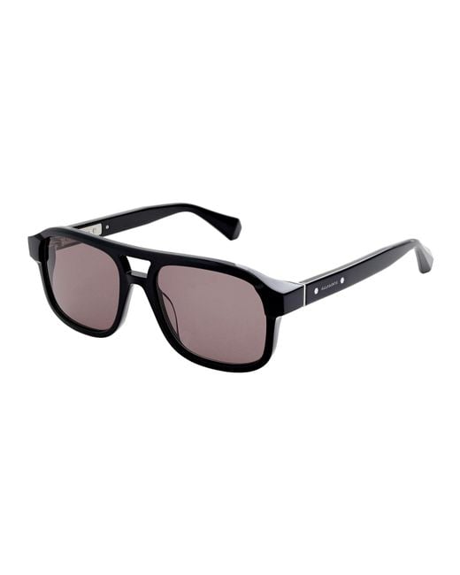 AllSaints Brown Metal Uv Protection Aviator Sunglasses for men